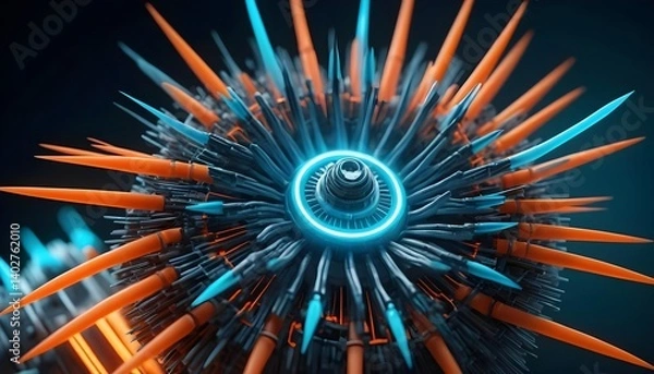 Obraz Abstract Technological Orb