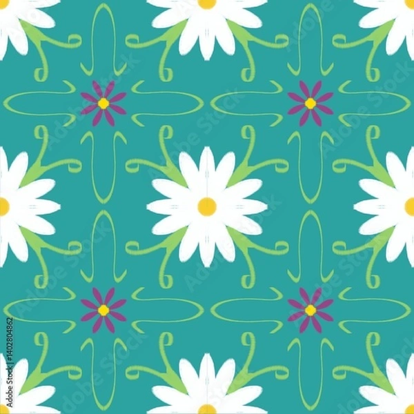 Obraz seamless pattern with flowers