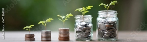 Obraz Understanding compound interest can help grow wealth exponentially