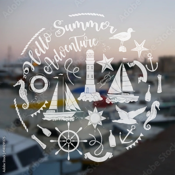 Obraz Nautical  sea composition 