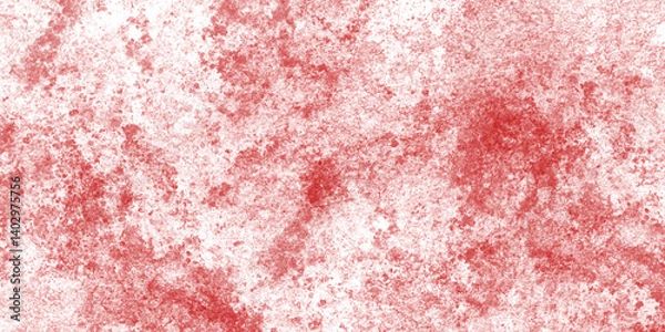 Fototapeta Urban style red texture with rough surface and white dust patterns

