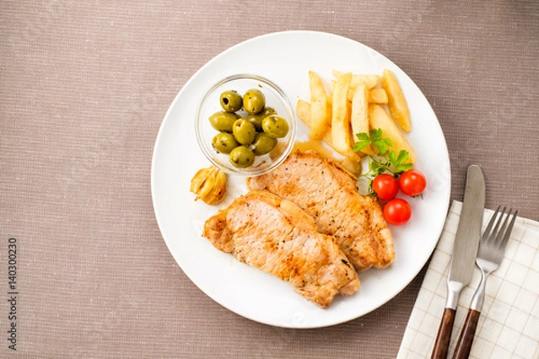 Fototapeta 豚ロース ワンプレート