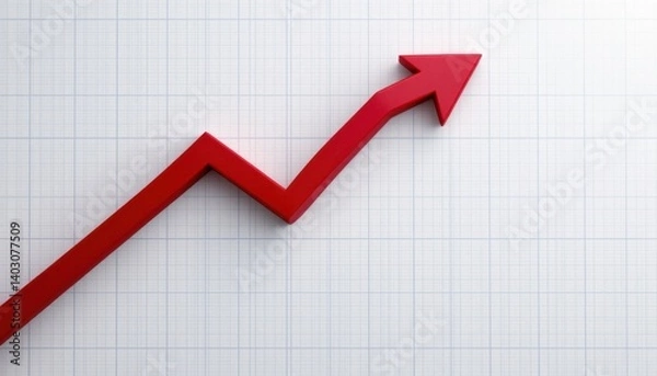 Fototapeta Analyzing growth trends in business financial sector graphical representation professional environment data visualization