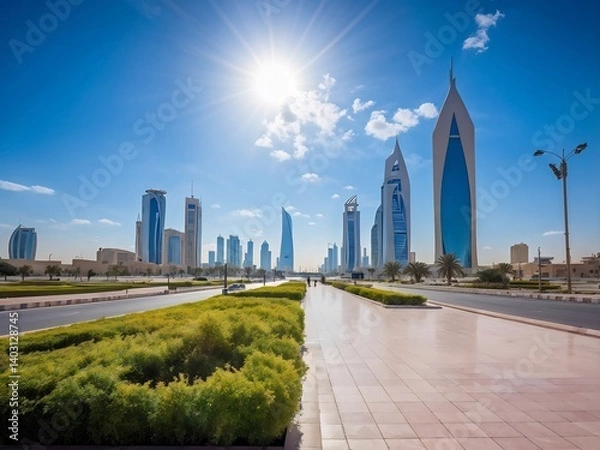 Obraz Modern Skyscrapers in the Middle East