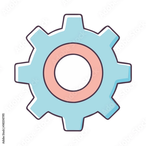 Fototapeta gear settings  icon, gear settings  vector illustration-simple illustration of gear settings , perfect for gear settings  logos and icons