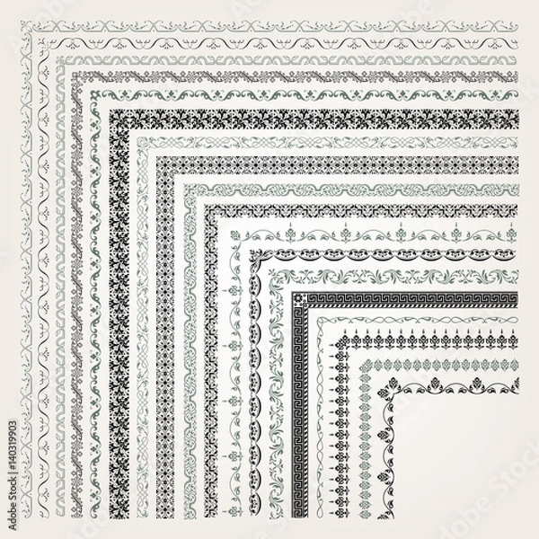 Obraz Decorative seamless border