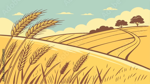 Obraz field of wheat