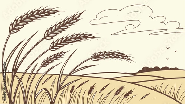 Obraz field of wheat