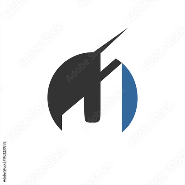 Obraz Initial letter J logo design