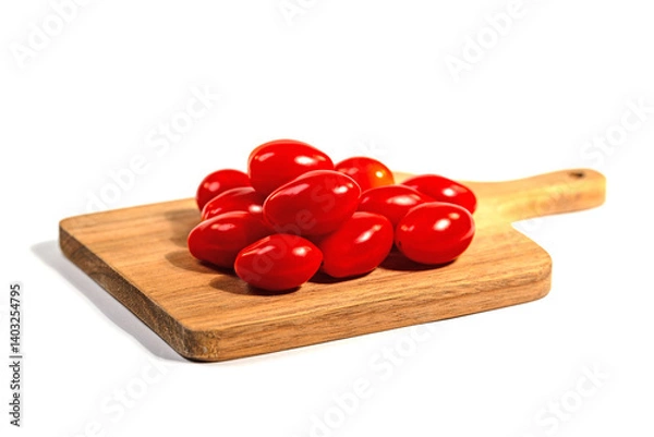 Fototapeta Datteltomaten vor weißem Hintergrund