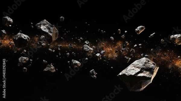 Obraz Space Debris: A Cosmic Dance