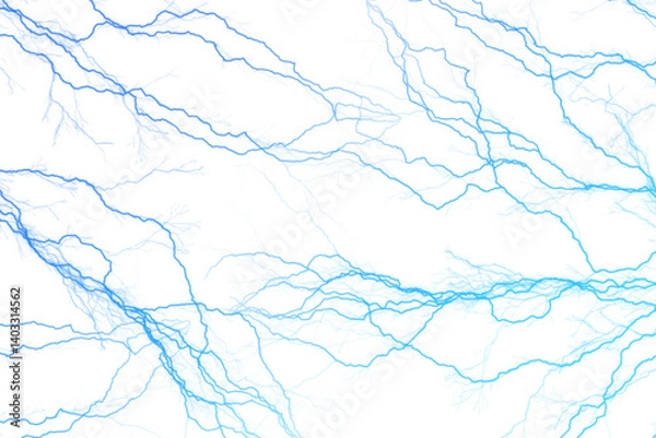 Obraz blue lightning effect