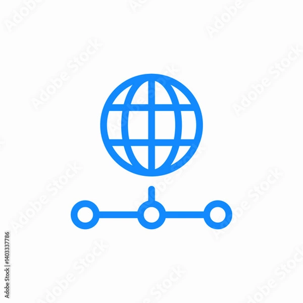 Fototapeta network connect icon sign vector