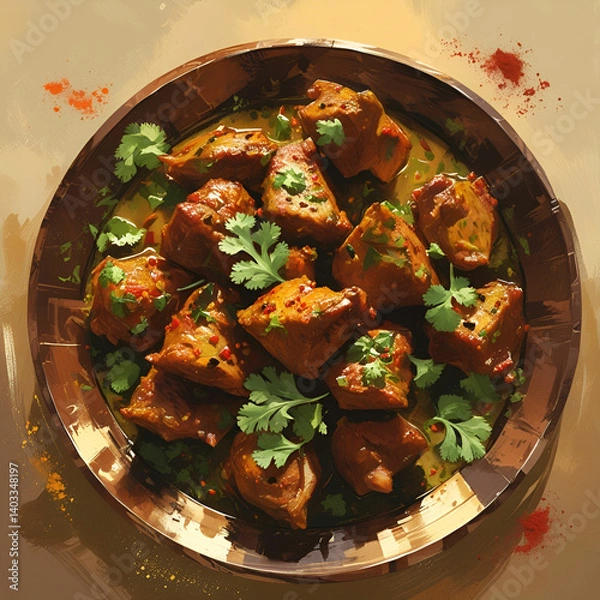 Obraz chicken piece pick