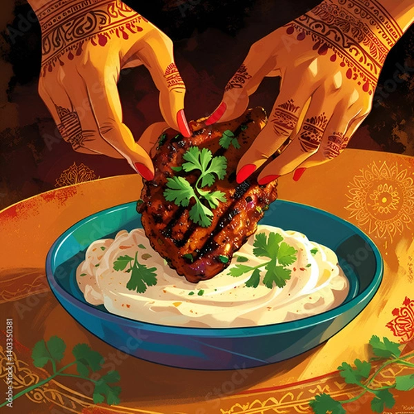 Obraz tikka piece pick