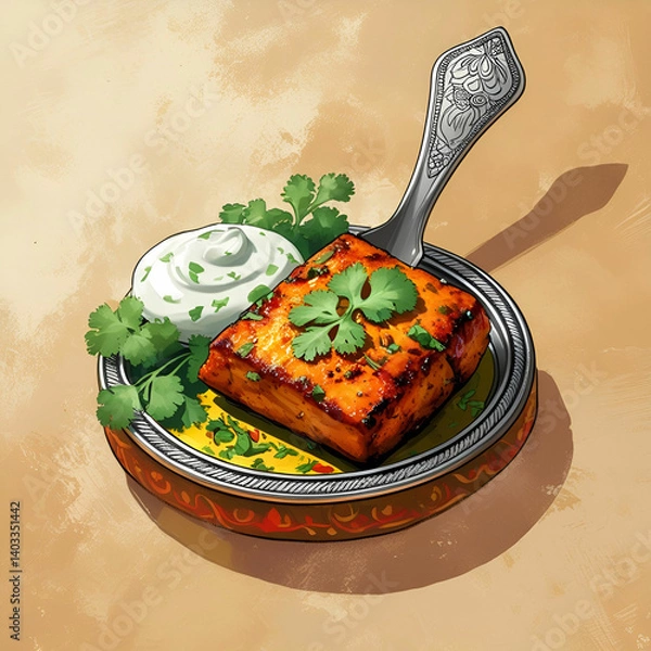 Obraz tikka piece pick