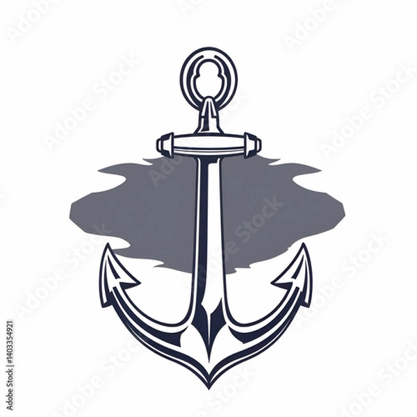 Obraz vector coptic anchor icon isolated on white background
