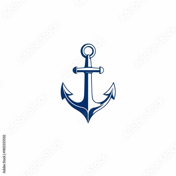 Obraz vector coptic anchor icon isolated on white background
