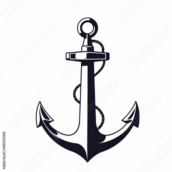 Obraz vector coptic anchor icon isolated on white background