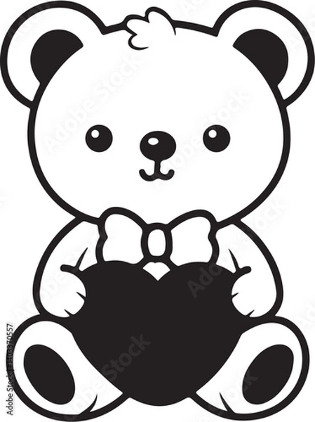 Obraz Teddy Bear Vector and illustrator