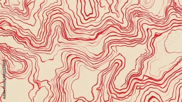 Obraz Abstract red and beige marbled pattern design
