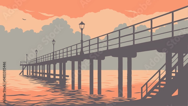 Obraz bridge over the river