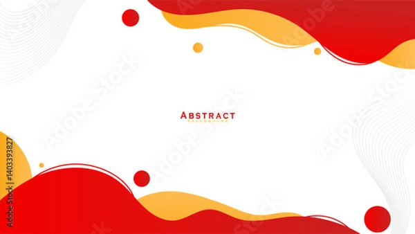 Fototapeta Abstract red and yellow modern futuristic background vector illustration design. Vector illustration design for presentation, banner, cover, web, card, poster, wallpaper
