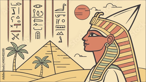 Obraz ancient egyptian god