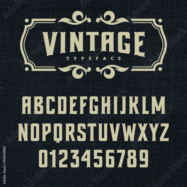 Obraz Vintage font 002