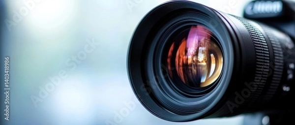 Obraz Close-up of a Camera Lens
