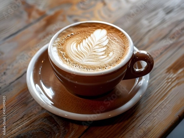 Fototapeta Coffee design Created with Generative AI technology