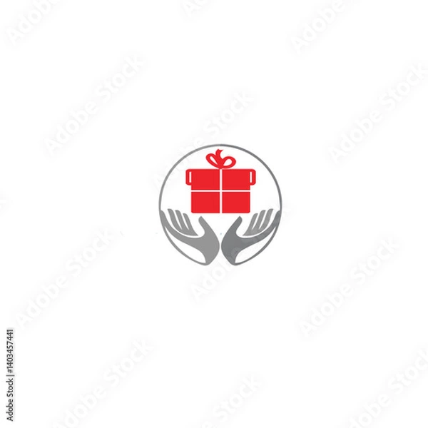 Obraz Premium vector gift  logo. design