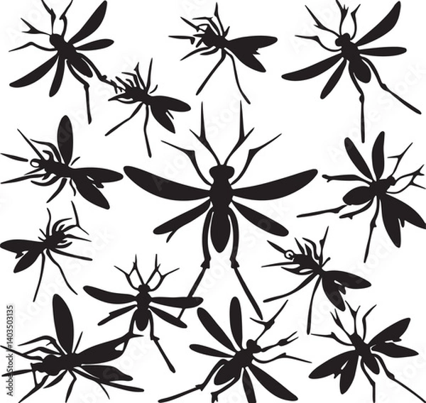 Obraz black and white seamless pattern