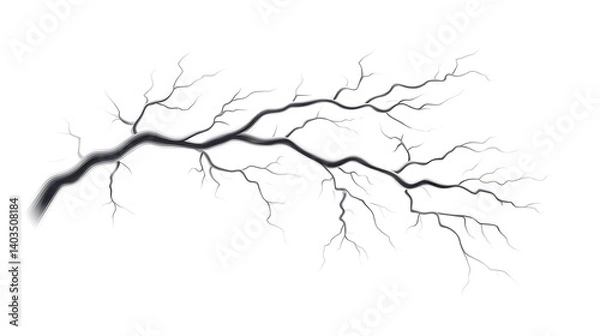 Fototapeta Lightning branch vector image