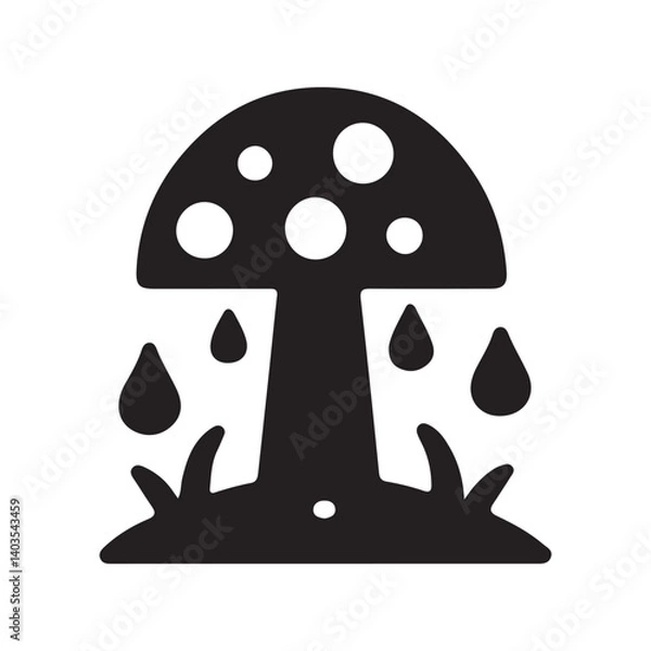 Obraz vector illustration of mushroom