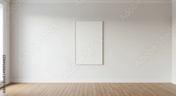 Fototapeta Empty Canvas, Soft Light AI Generated