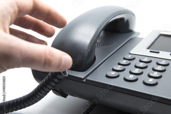 Obraz Picking up the phone