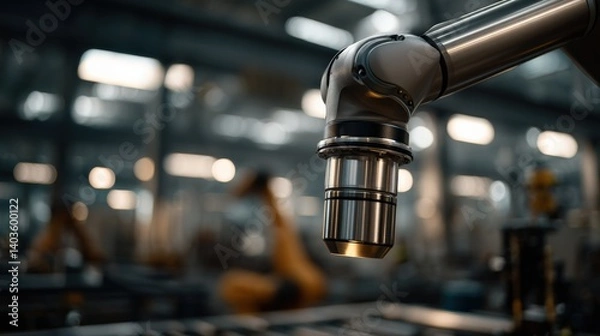 Fototapeta Close-Up of Robotic Arm in Factory