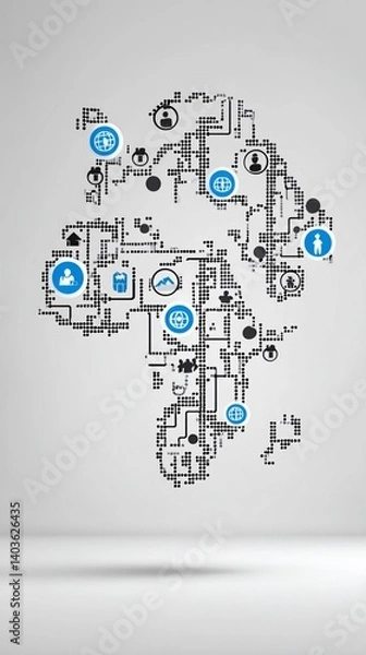 Fototapeta Global Network (2)