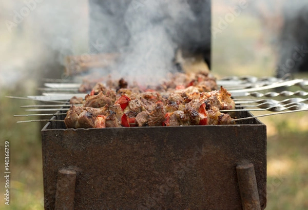 Fototapeta Barbeque cooking