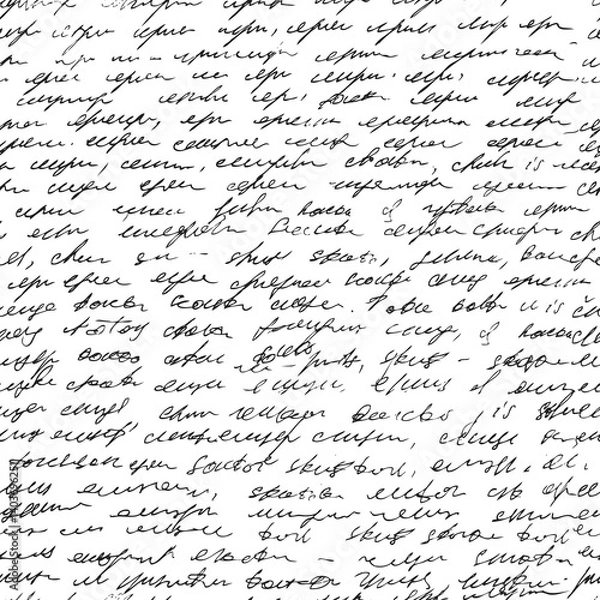 Obraz seamless pattern with handwritten text