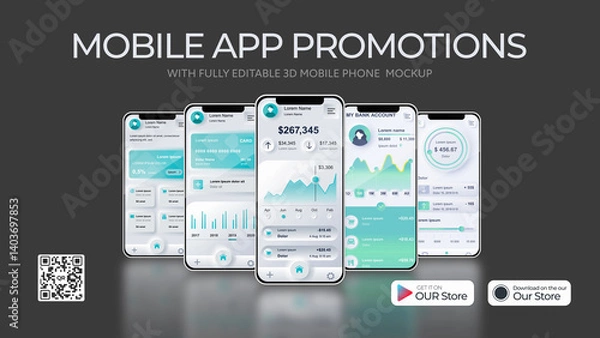 Obraz Mobile Phone App Presentation