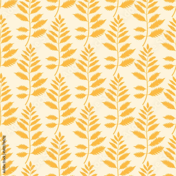 Fototapeta Yellow leaf Seamless Pattern Design