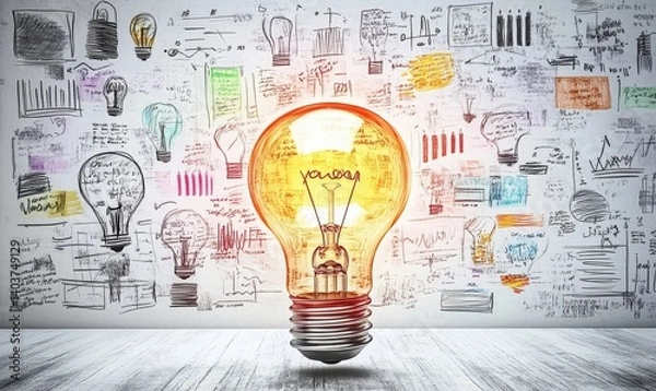 Fototapeta Innovative Ideas and Creativity Concept