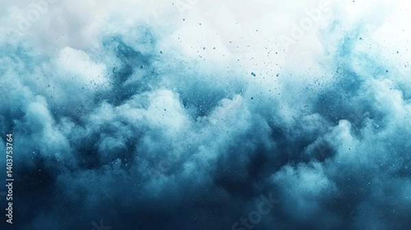 Obraz Abstract blue cloud effect