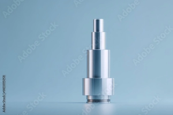 Fototapeta sleek minimalistic image showing advanced water filtration technology with ample copy space