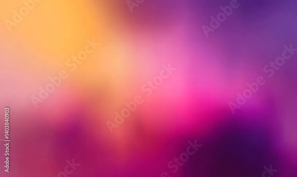 Fototapeta Abstract background featuring a blend of yellow pink and purple hues with soft gradient transitions