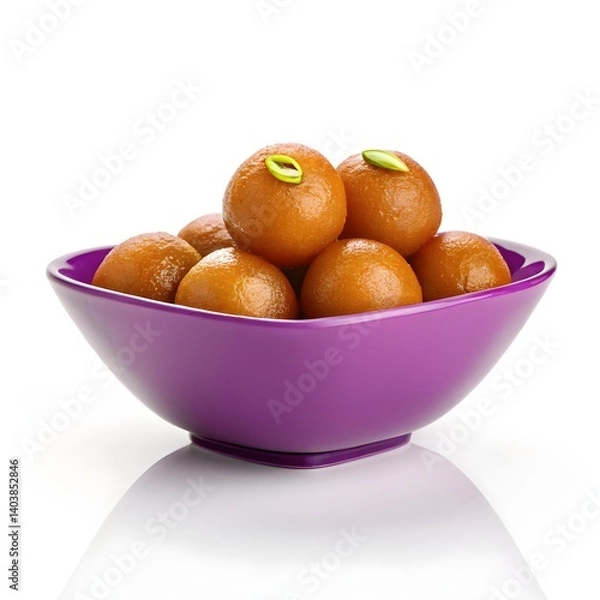 Obraz Golden Brown Gulab Jamuns A Delightful Indian Dessert