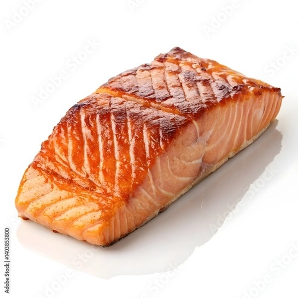 Obraz Delicious Grilled Salmon Fillet A Perfect Protein for Your Diet