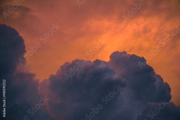 Obraz clouds at sunset